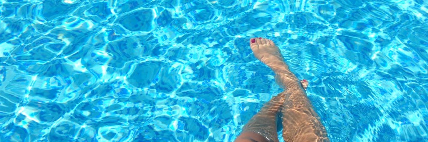 feet and water